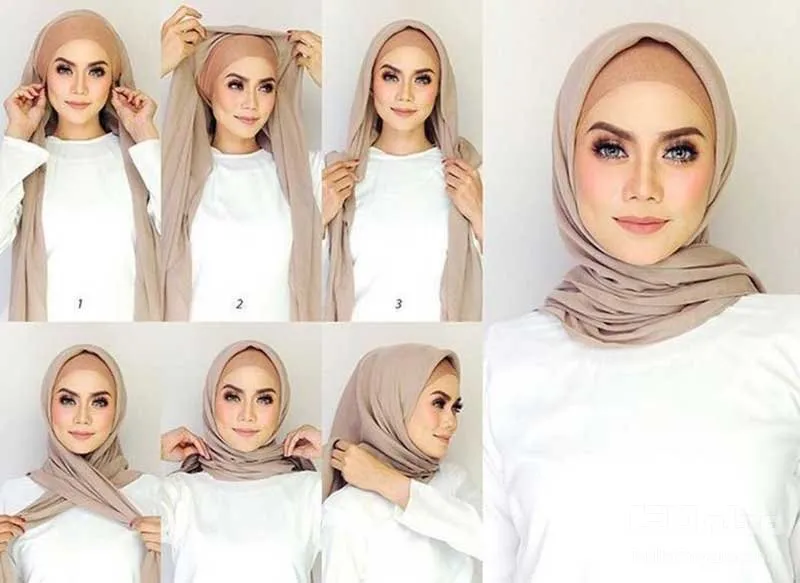 5 روش جذاب و متفاوت برای گره زدن شال و روسری