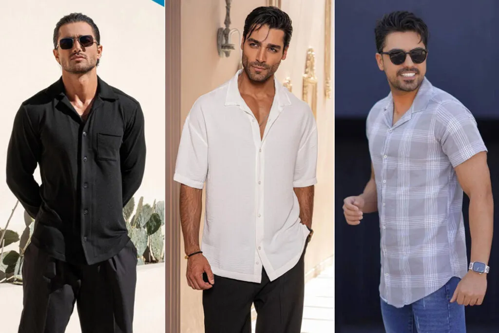 پیراهن یقه انگلیسی کلاسیک و بی‌زمان