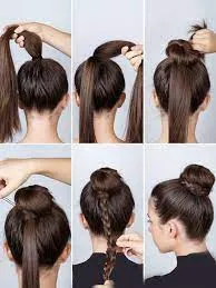 بستن مدل موی گوجه ای