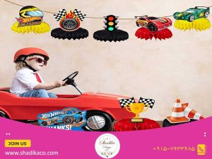 جشن تولد پسرانه با تم ماشین مسابقه ای