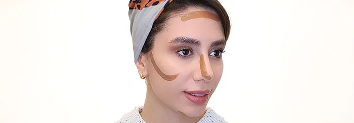 زاویه سازی صورت های لاغر با کانتور: راهنمای کامل