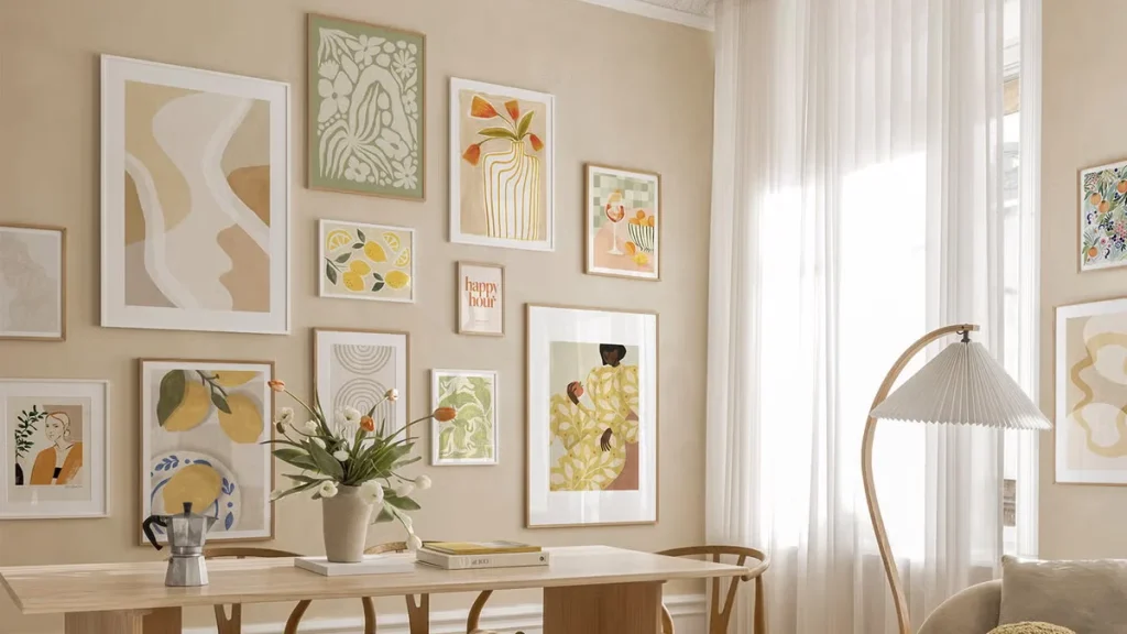 بهترین چیدمان تابلو برای خانه