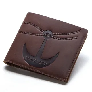 A brown wallet with an anchor on itAI-generated content may be incorrect.