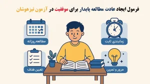 فرمول ایجاد عادت مطالعه پایدار برای موفقیت در آزمون تیزهوشان